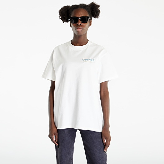 T-shirt Gramicci Mountaineering Tee White/ Blue