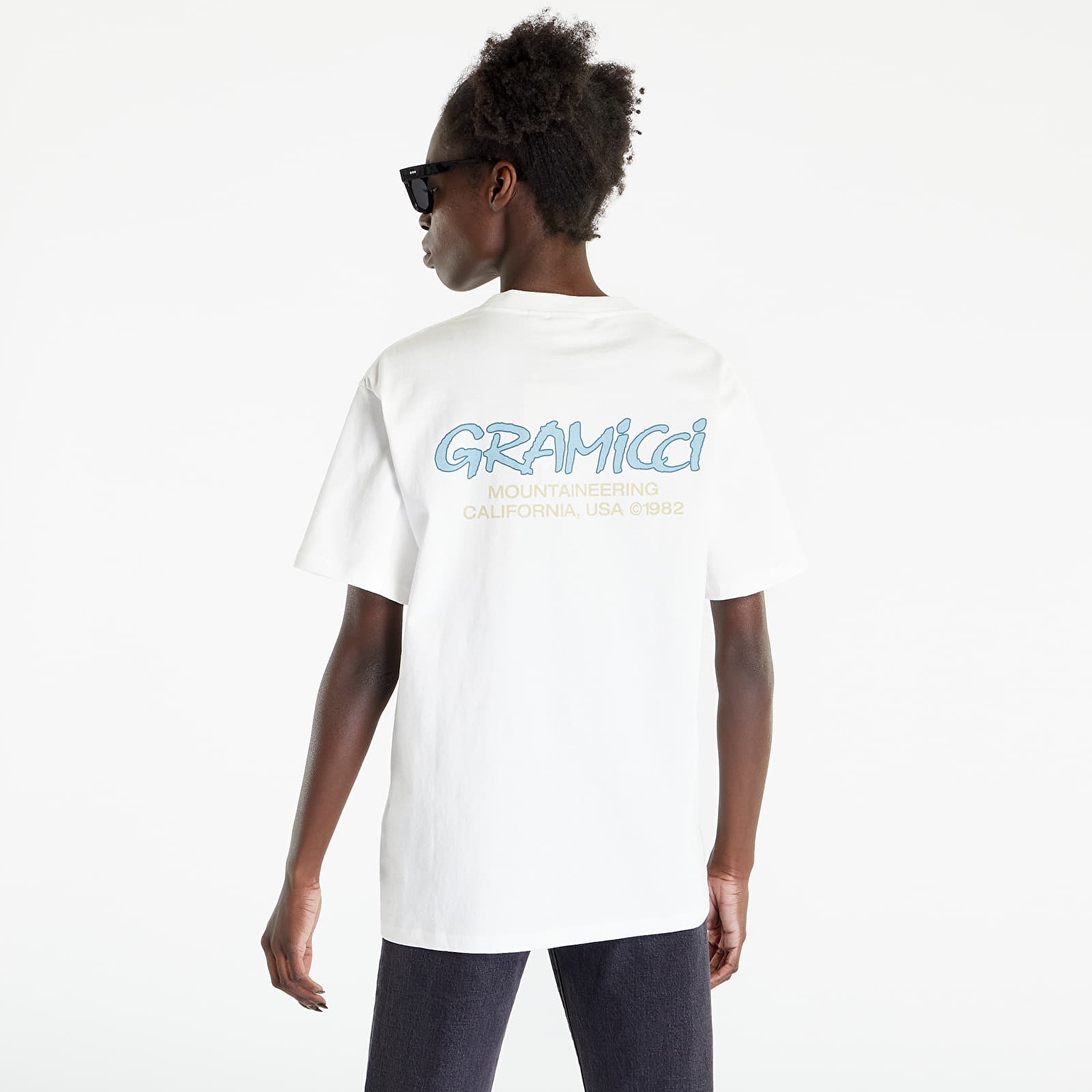 Футболка Gramicci Mountaineering Tee White/ Blue XL