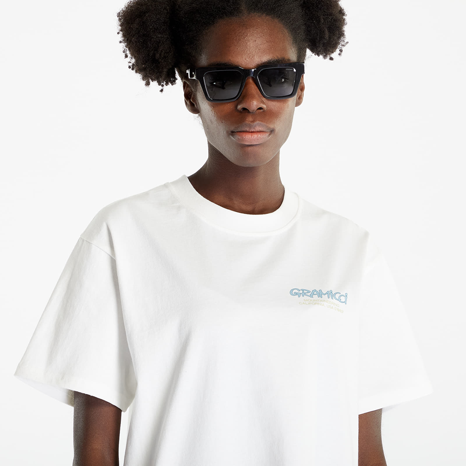 Magliette Gramicci Mountaineering Tee White/ Blue