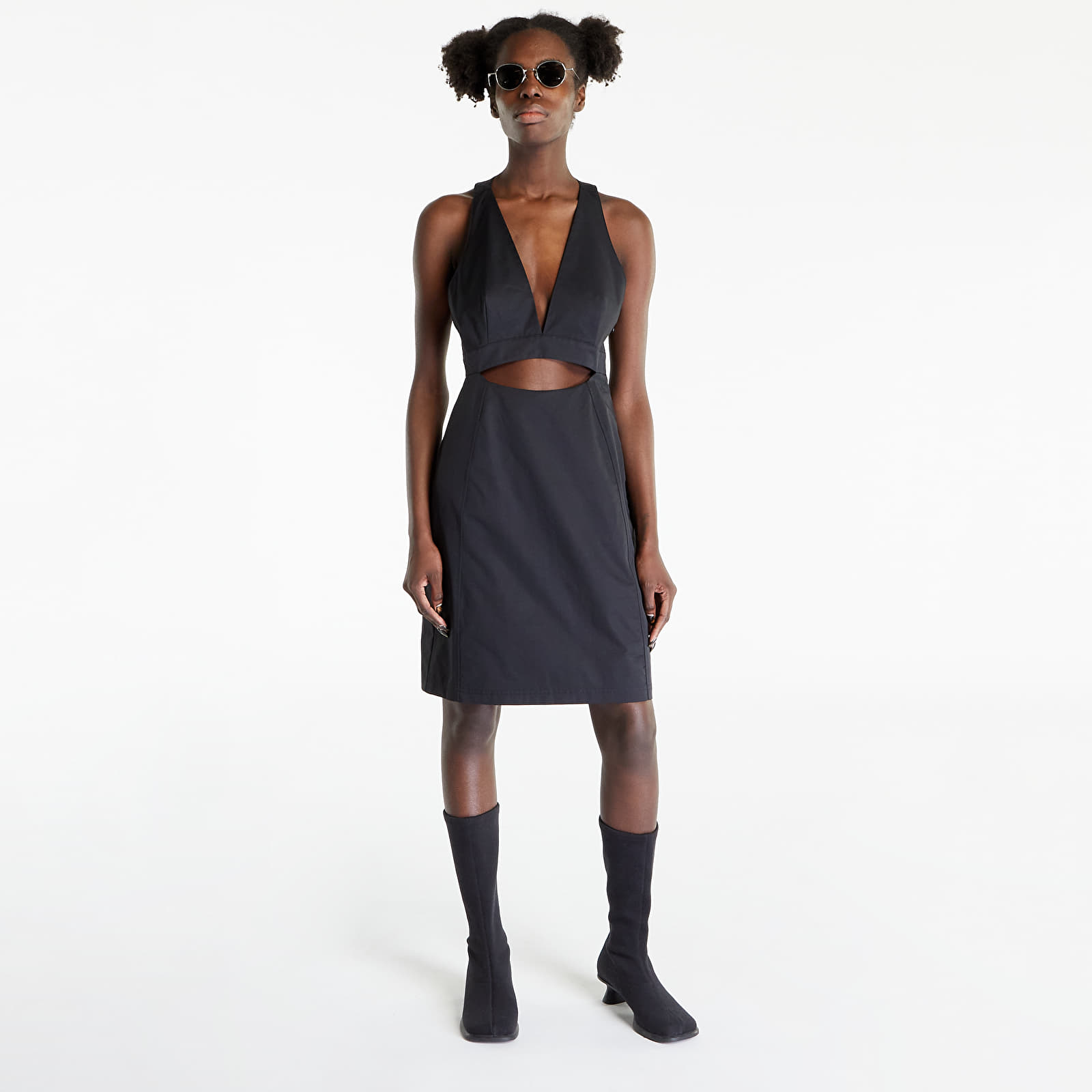 Robes Calvin Klein Jeans Open Back Strap Utility Dress Black