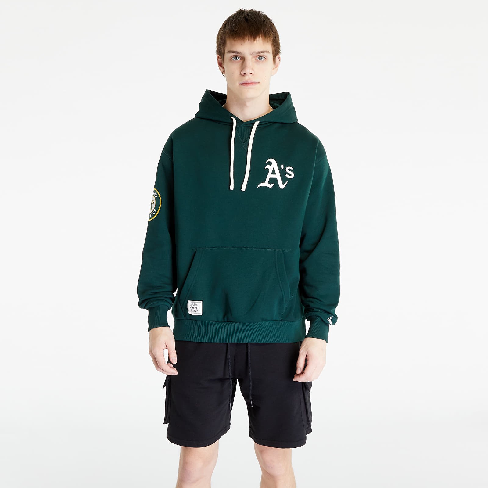 Hoodies and sweatshirts  New Era Oakland Athletics MLB Heritage Oversized Hoodie Dark Green/ Off White