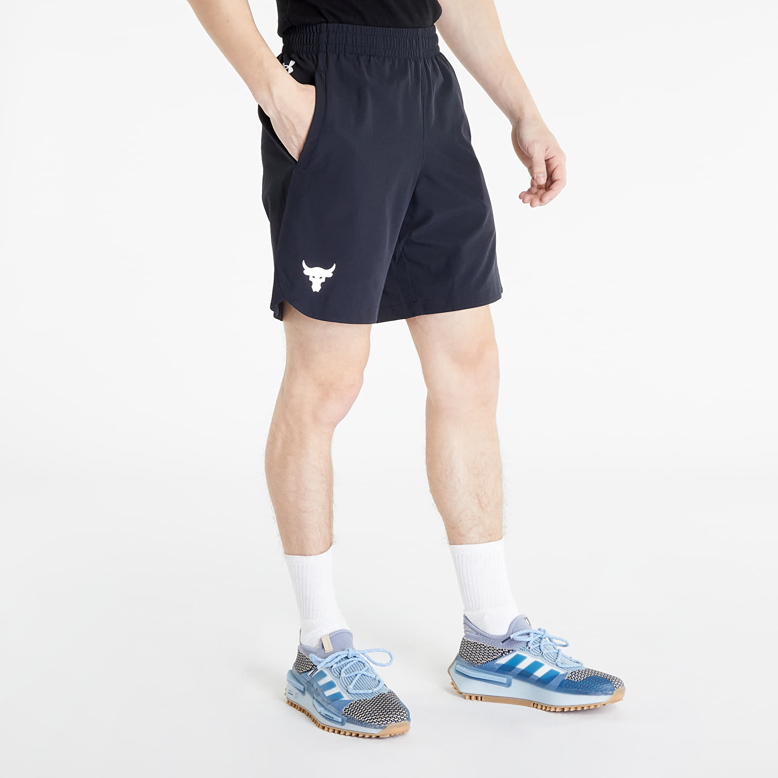 Shorts Under Armour Project Rock Woven Shorts Black/ White