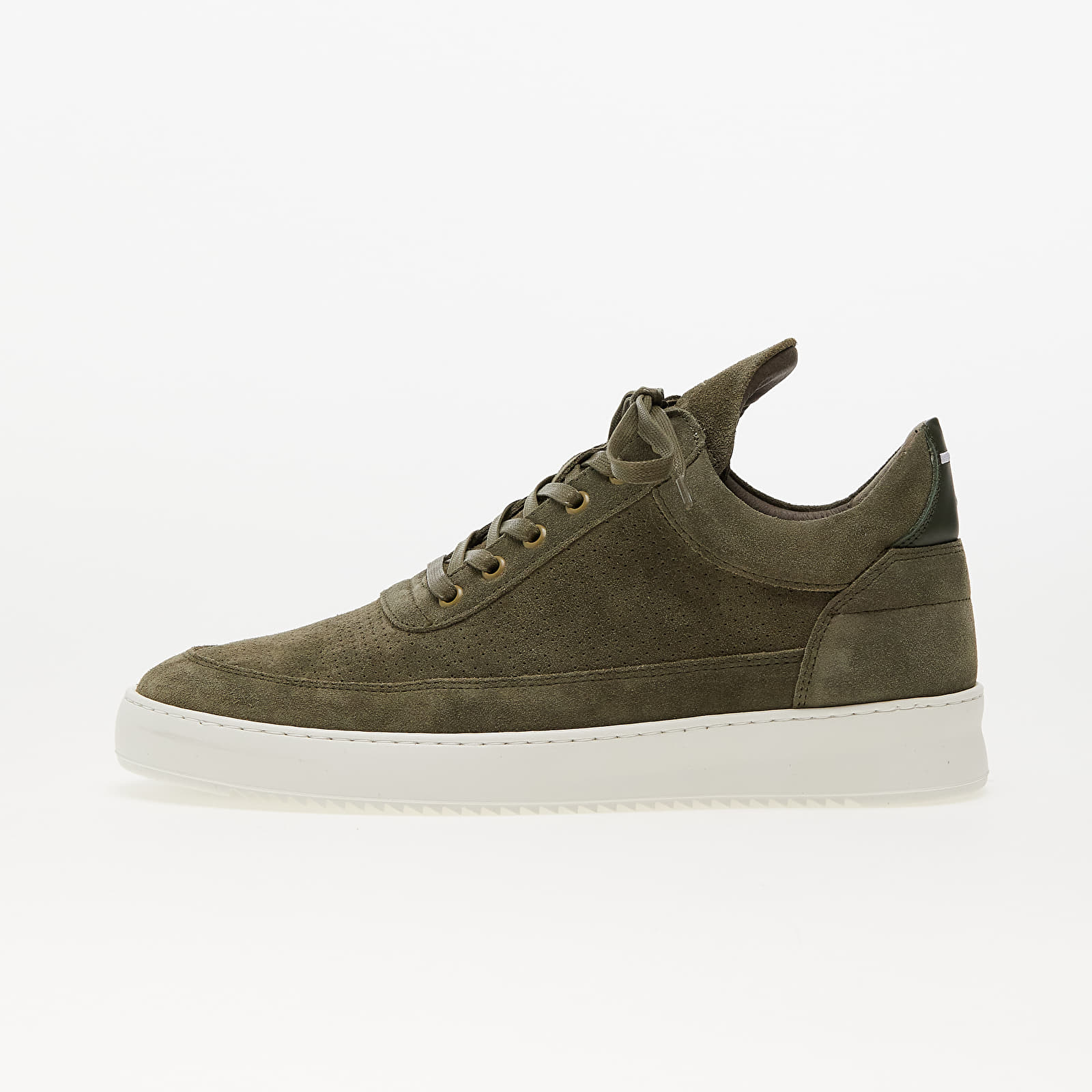 Scarpe uomo Filling Pieces Low Top Perforated Organic Green