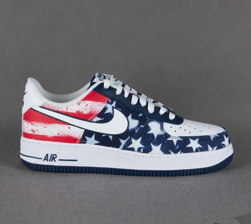 American flag cheap air force ones