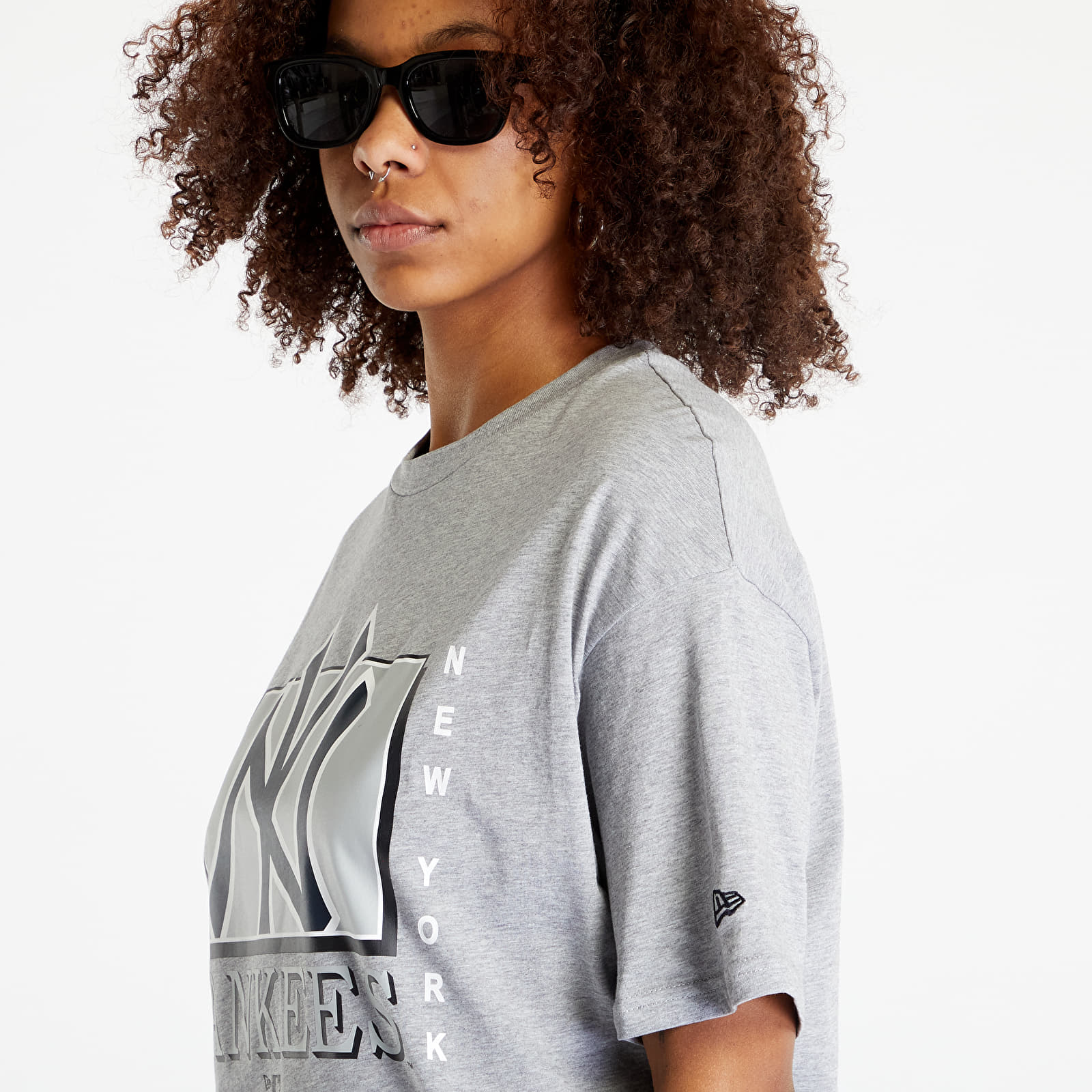 T-shirts New Era New York Yankees MLB Team Wordmark Oversized T-Shirt Grey