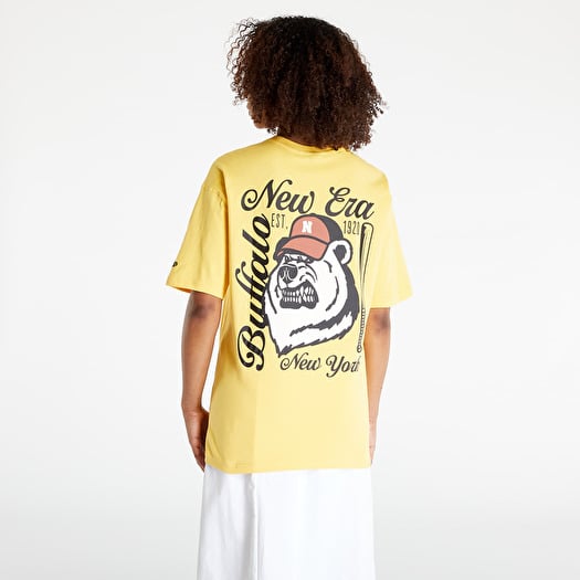 Magliette New Era Heritage Bear Graphic Oversized T Shirt Dark Yellow Footshop