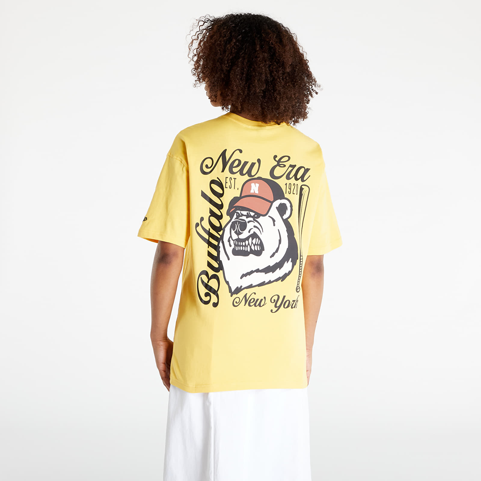 T-shirts New Era Heritage Bear Graphic Oversized T-Shirt Dark Yellow