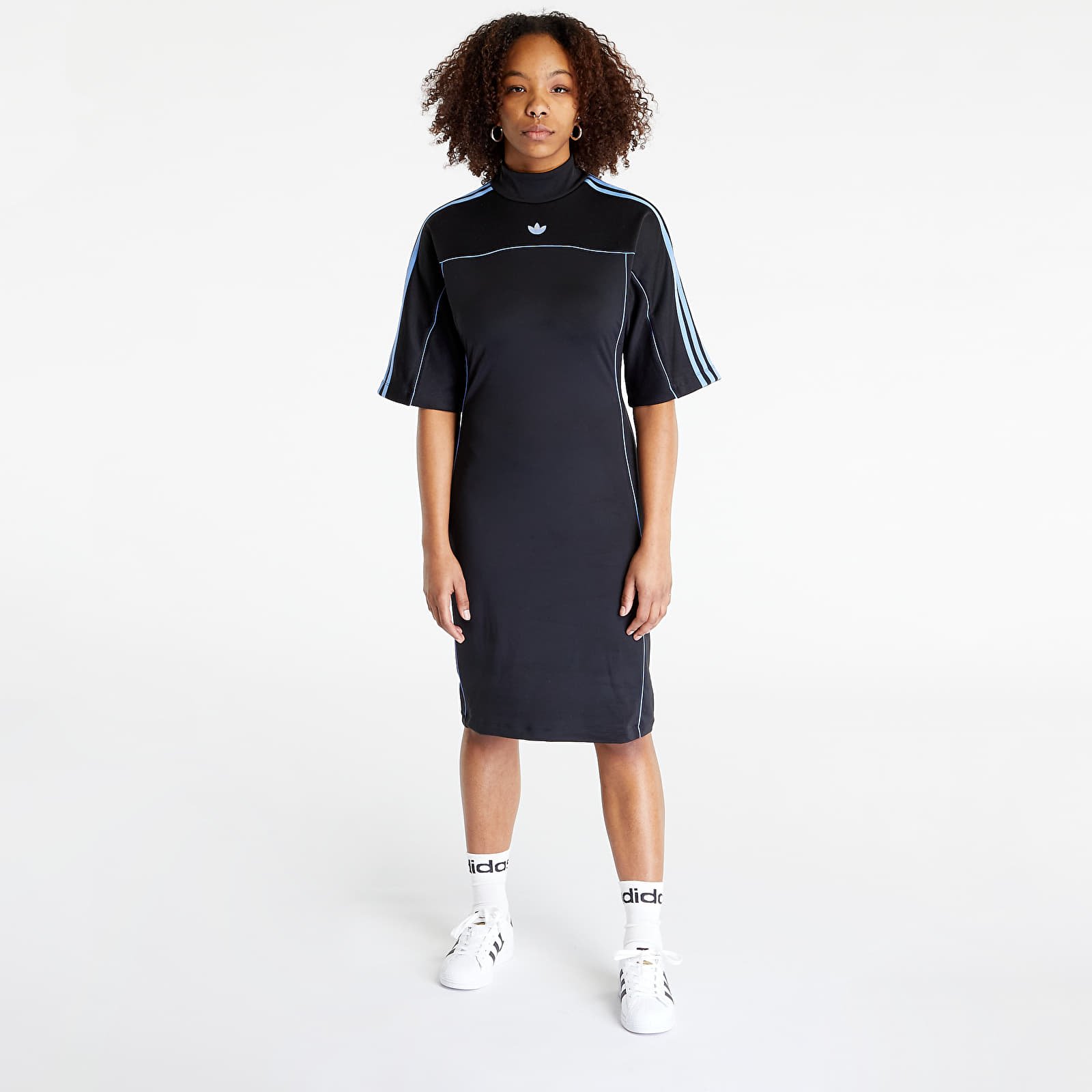 Klänning adidas Fitted Dress Black