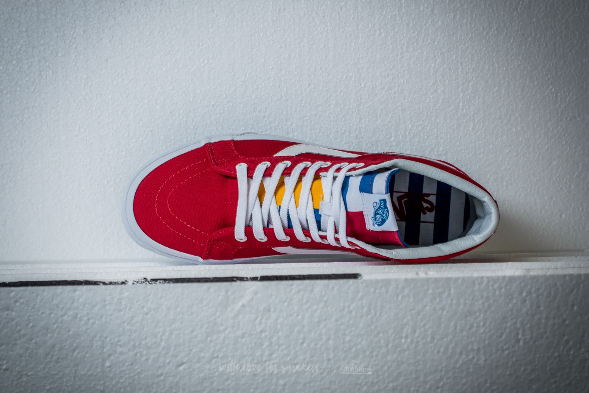 Scarpe uomo Vans Sk8-Hi Reissue (1966) Red/ Blue/ True White