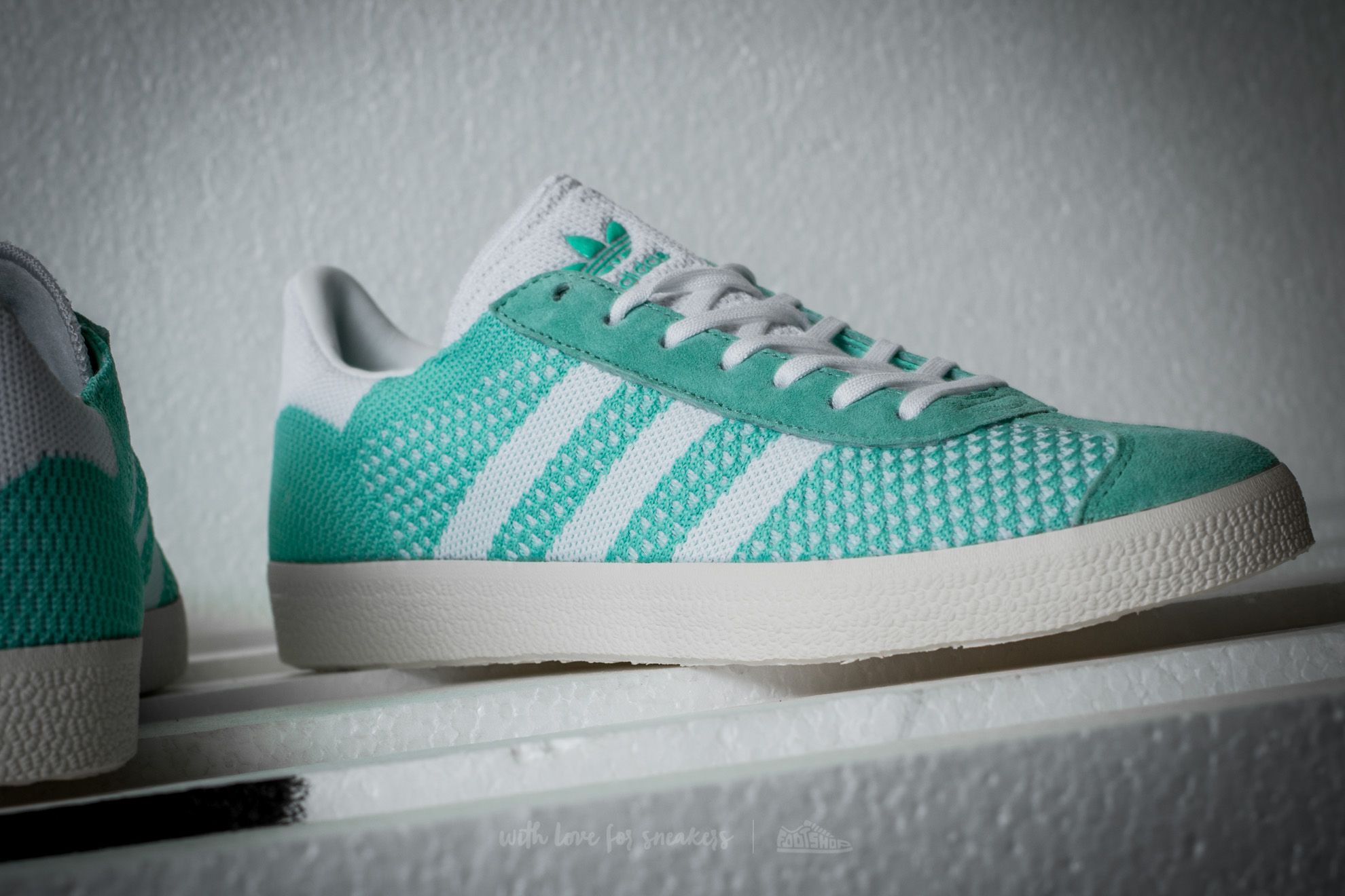 Női cipők adidas Gazelle Primeknit W EasGreen/ Ftw White/ Core White