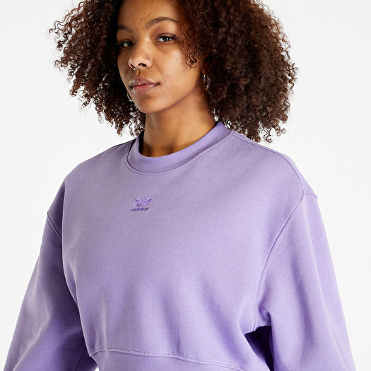 Adidas purple crew neck sale