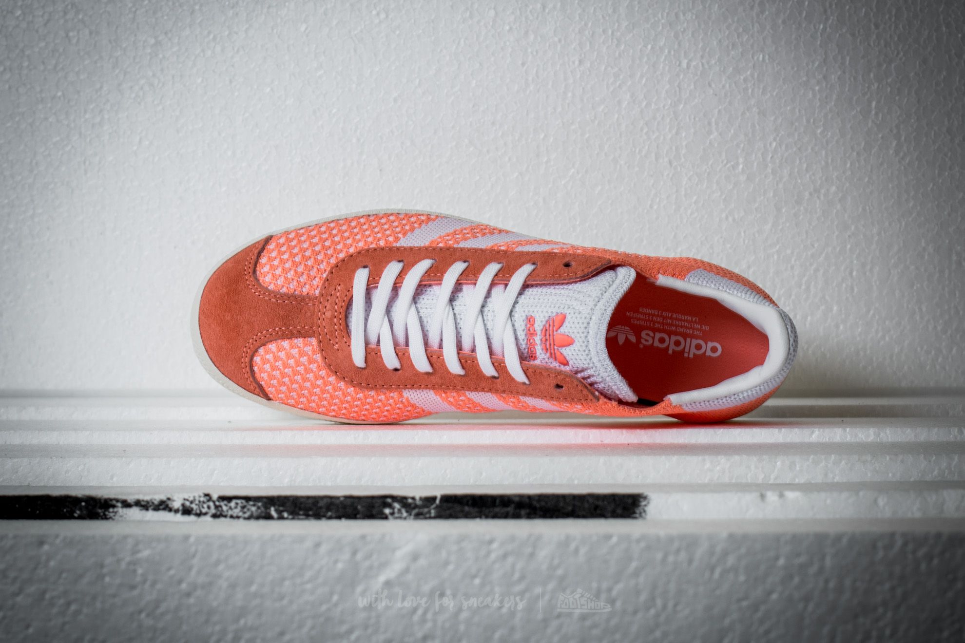 Women s shoes adidas Gazelle Primeknit W Sun Glow Ftw White Core