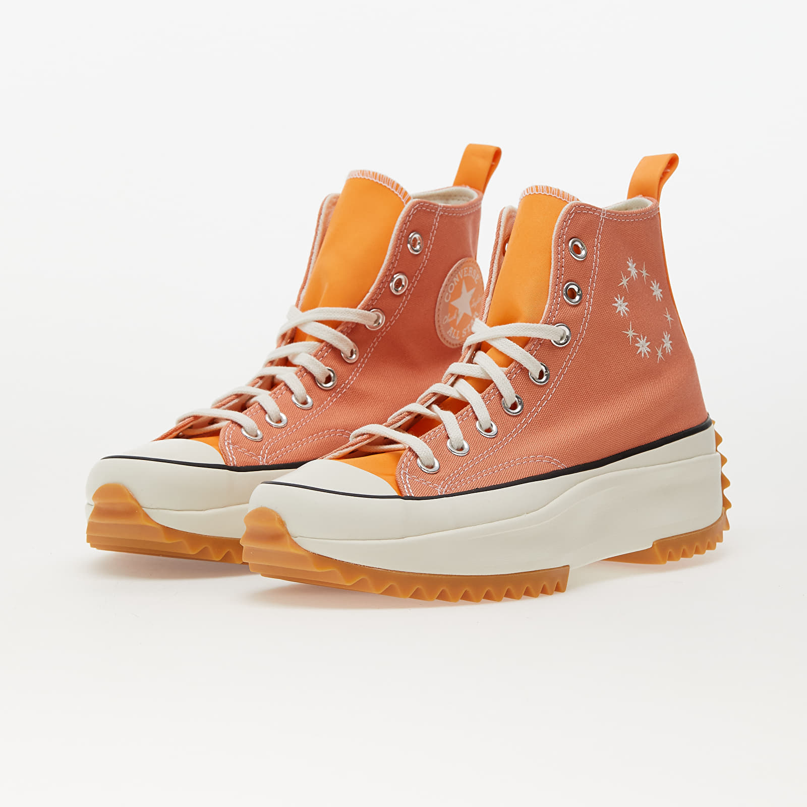 Încălțăminte și sneakerși pentru bărbați Converse Run Star Hike Hi Orange Haven/ Peach Dream/ Egret