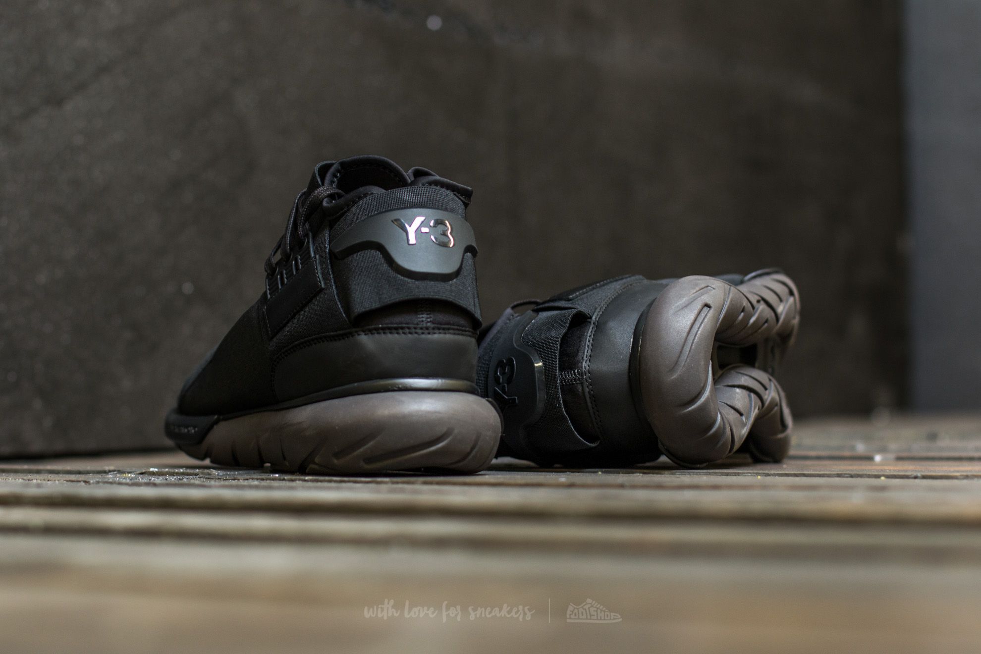 Herren Sneaker und Schuhe Y-3 Qasa High Core Black/ Utility Black/ Core Black