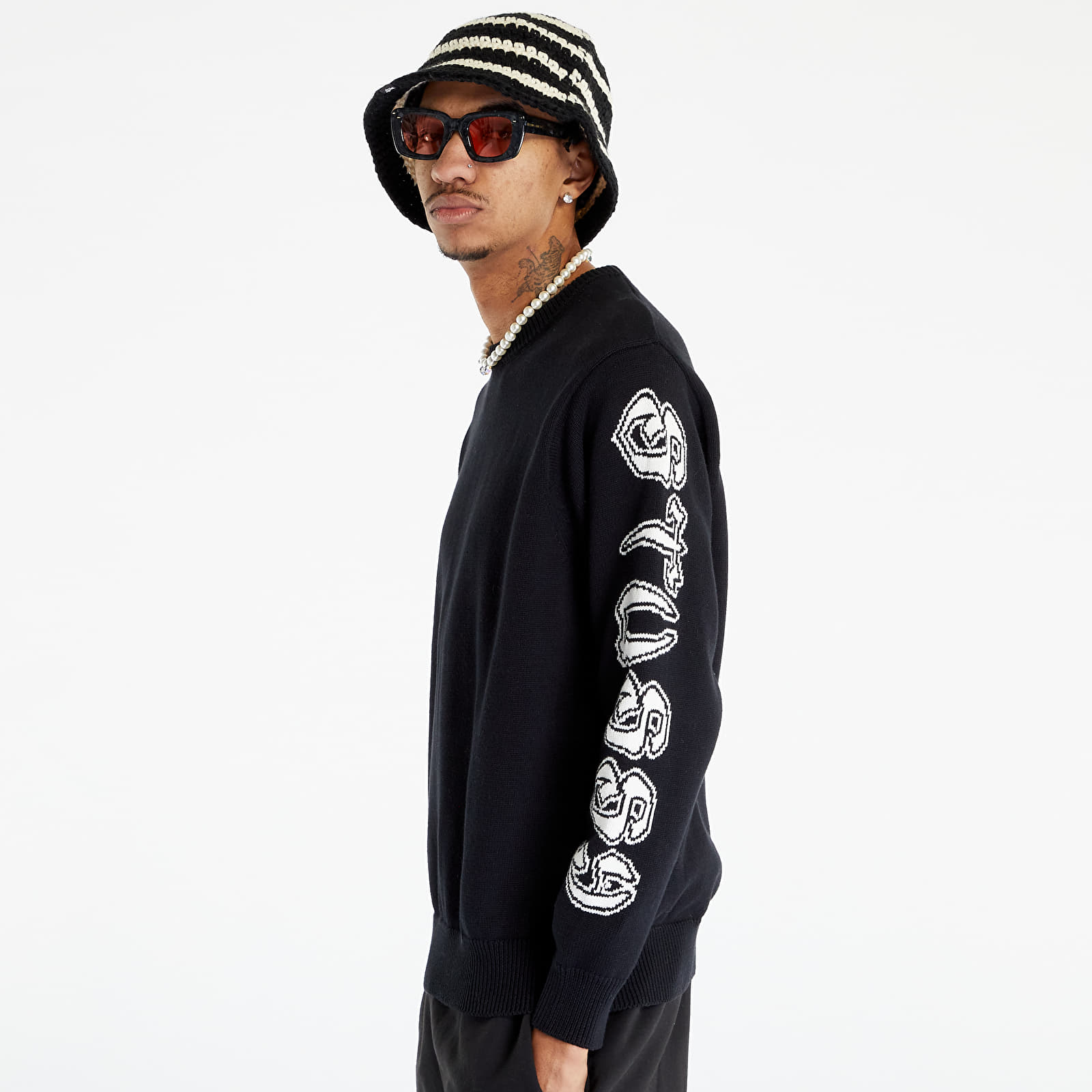 Sweaters Stüssy Long Sleeve Logo Sweater UNISEX Black | Footshop