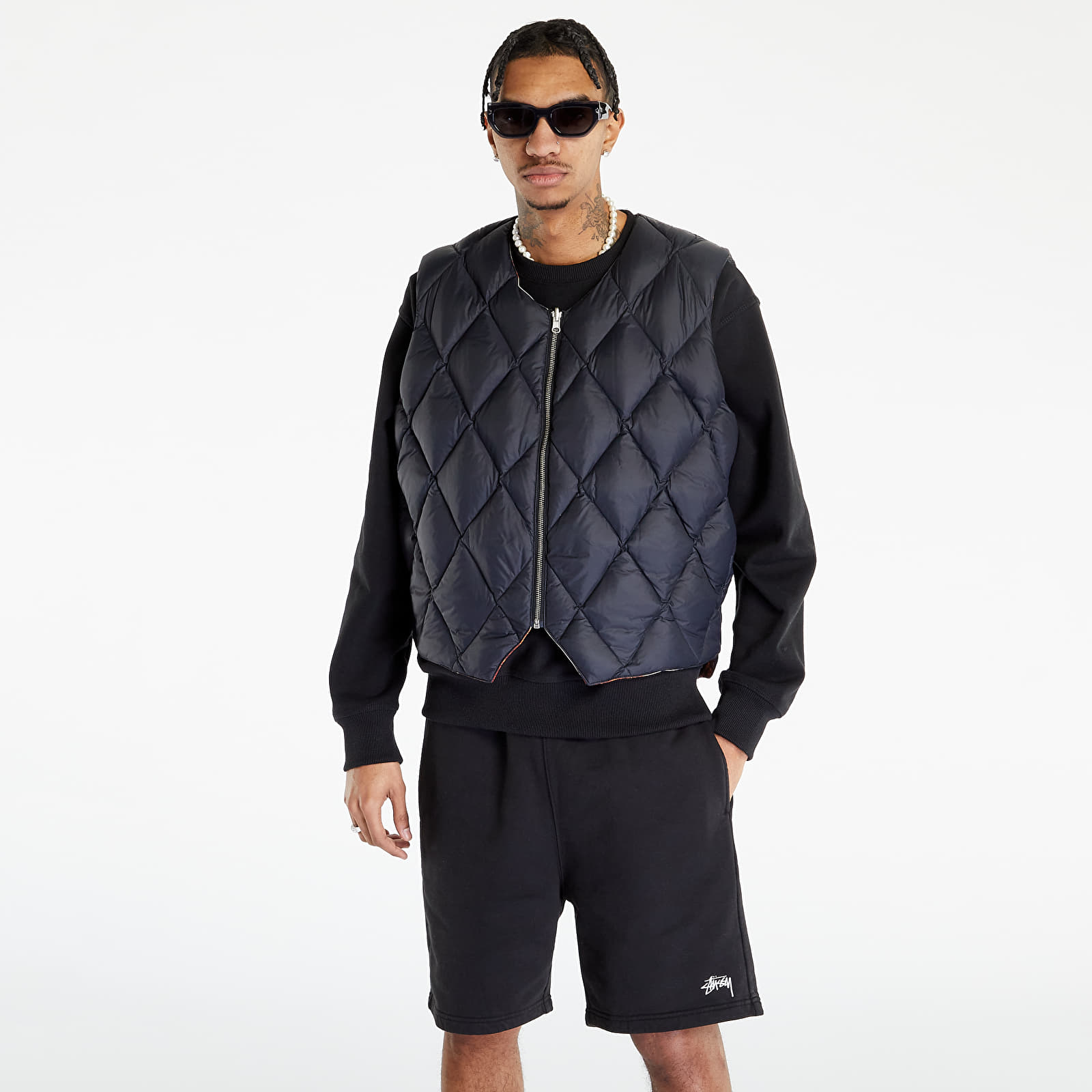 Vests Stüssy Revesrible Quilted Vest UNISEX Cowhide