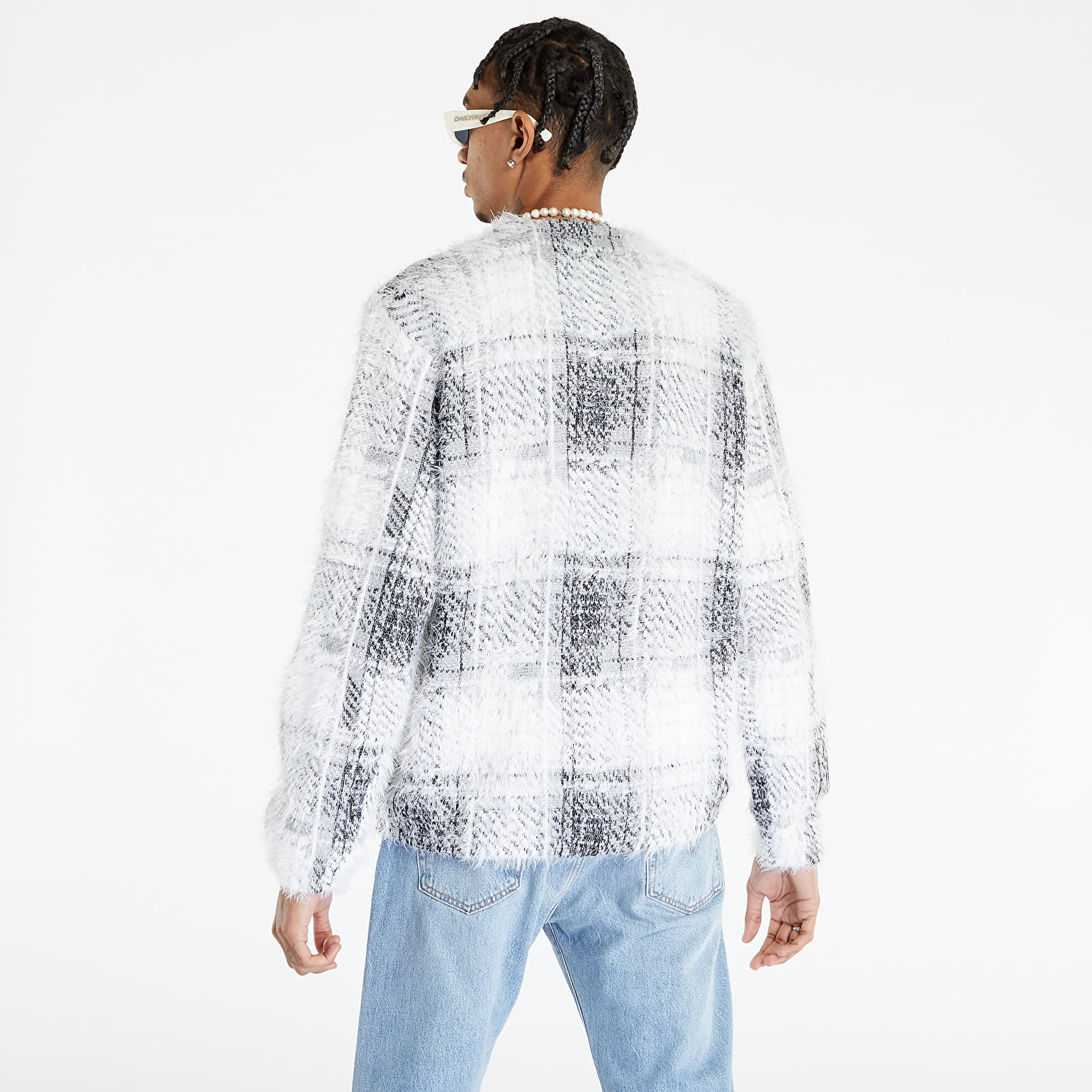 最安値 stussy 22fw hairy plaid cardigan Stüssy - Hairy Plaid Cardigan | HBX - Globally Curated