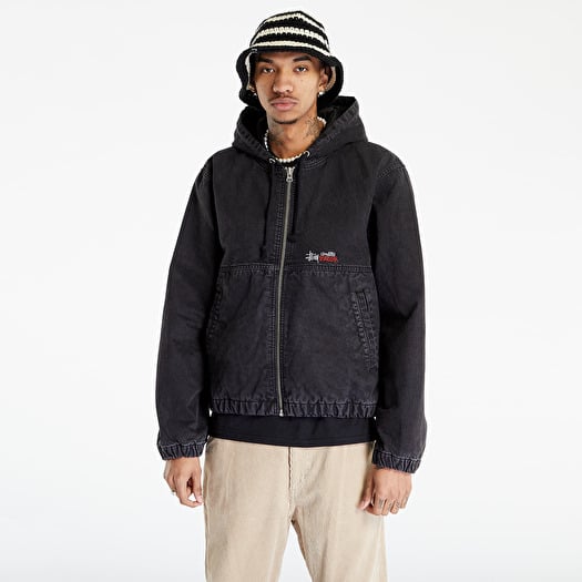 STÜSSY DOUBLE DYE WORK JACKET BLACK L YK | eBay