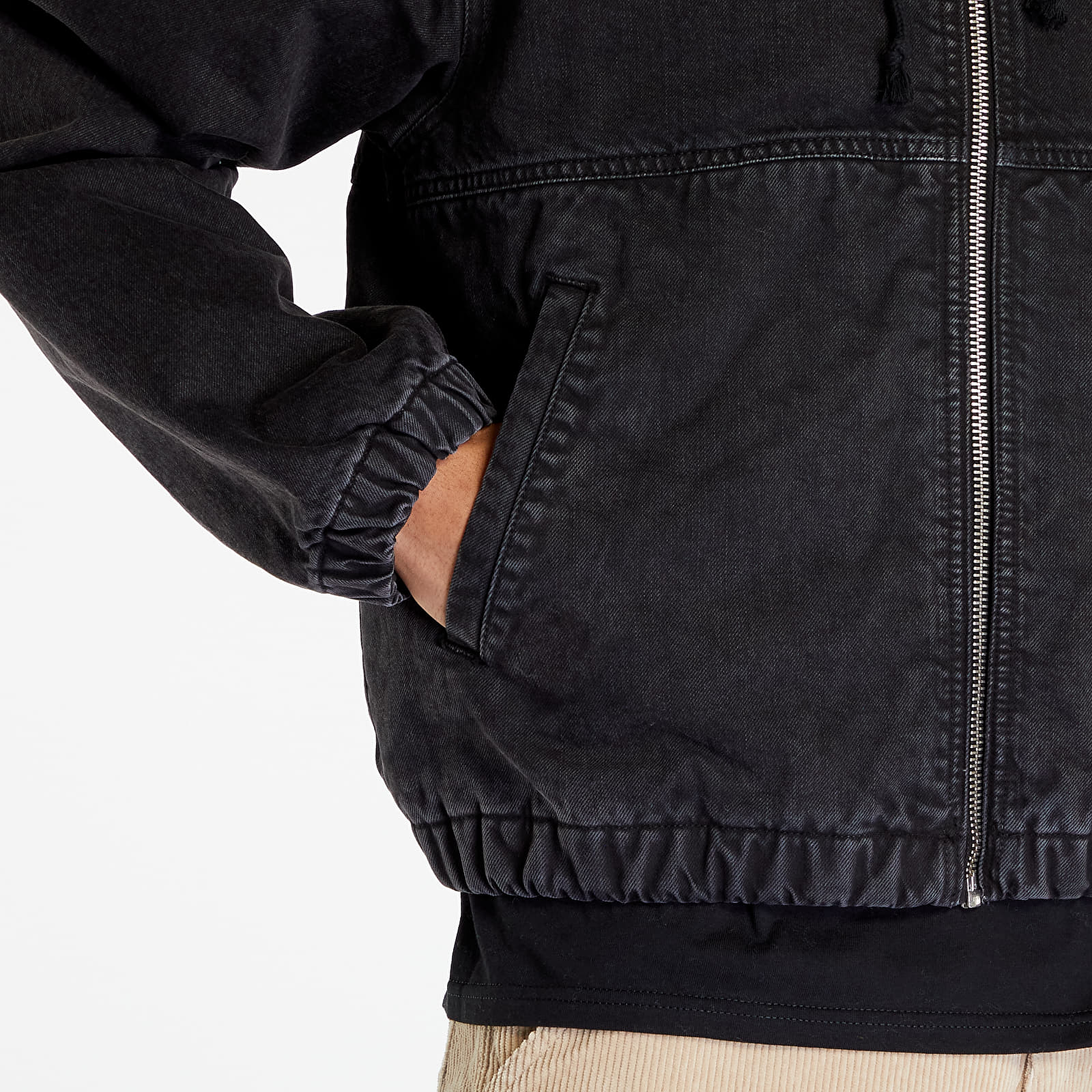 商品画像：Jackets Stüssy Double Dye Work Jacket UNISEX Black | Footshop 4
