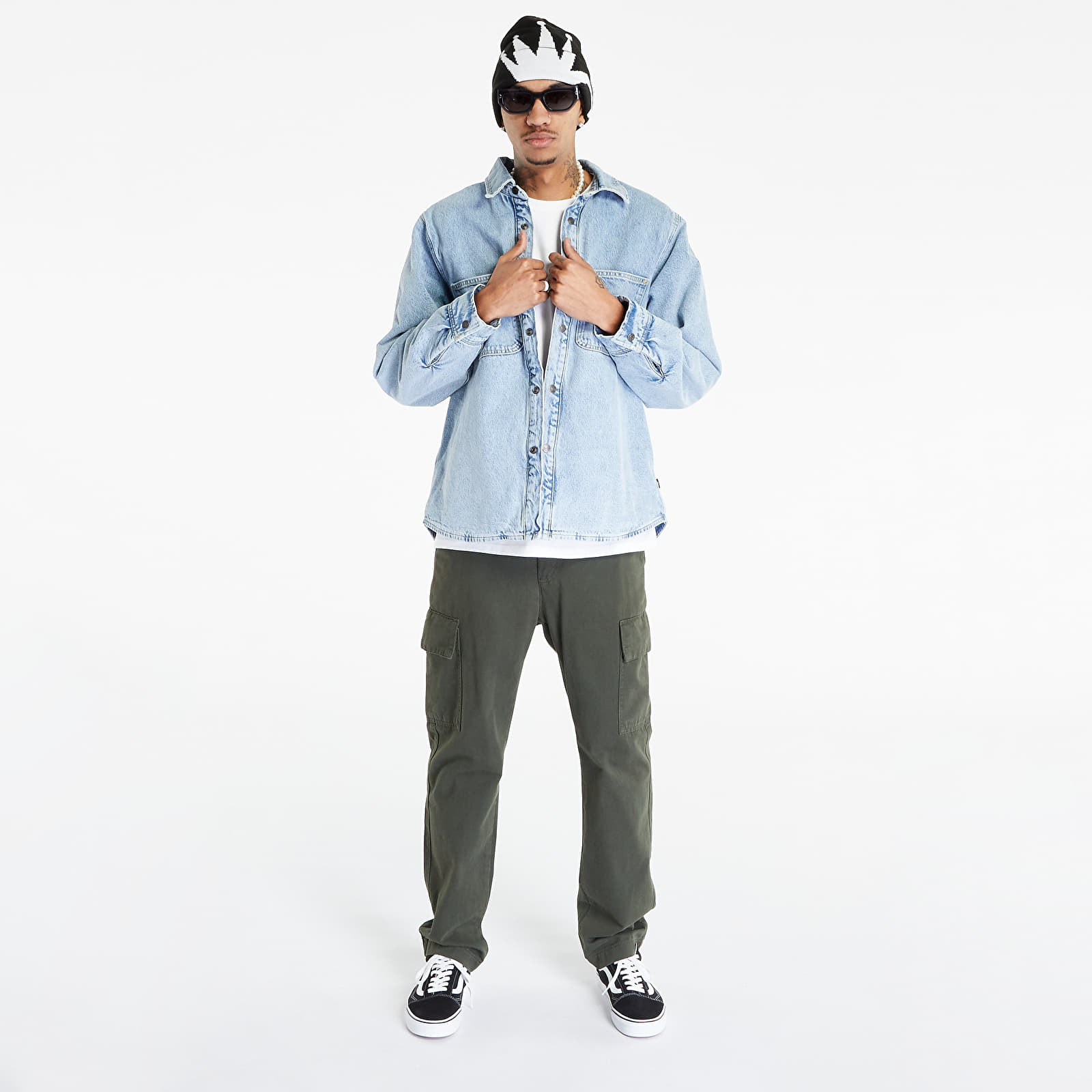 Jackets Stüssy Sherpa Lined Denim Shirt Jacket UNISEX Stone Wash