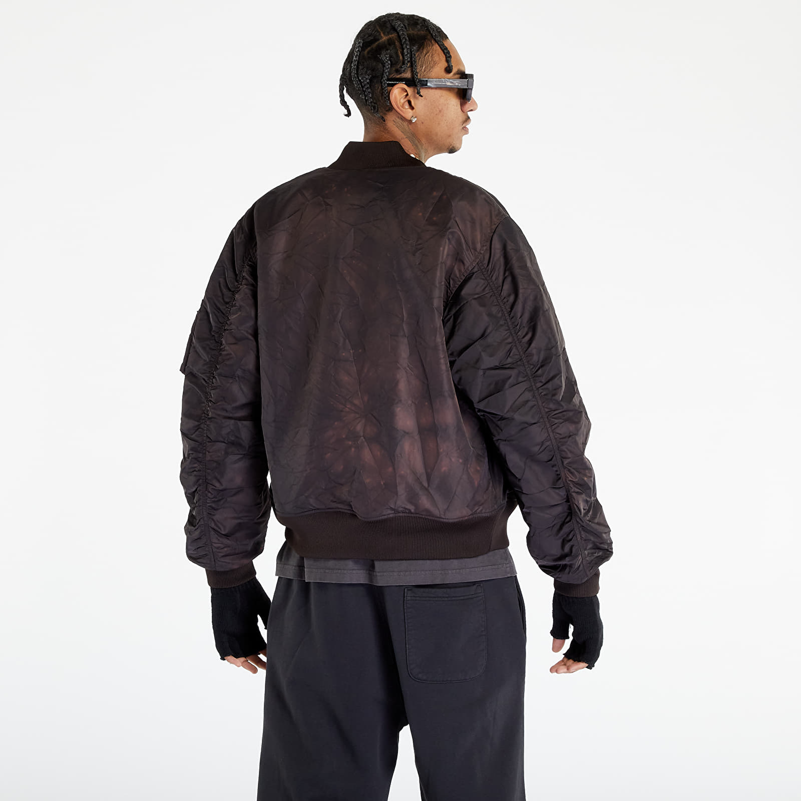 Bomber Jackets Stüssy Dyed Nylon Bomber UNISEX Dark Brown