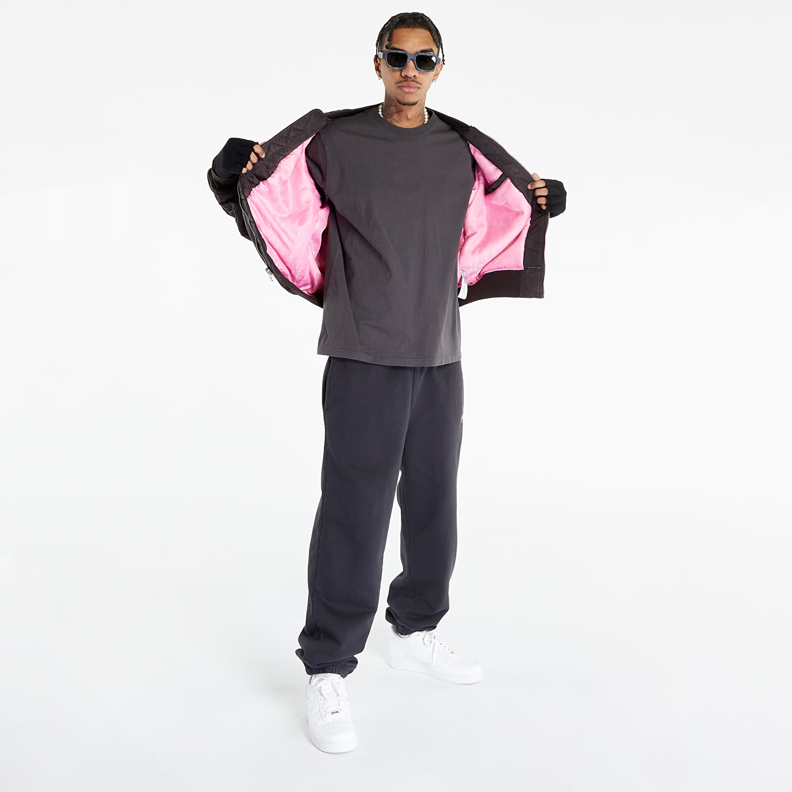 Bomber Jackets Stüssy Dyed Nylon Bomber UNISEX Dark Brown