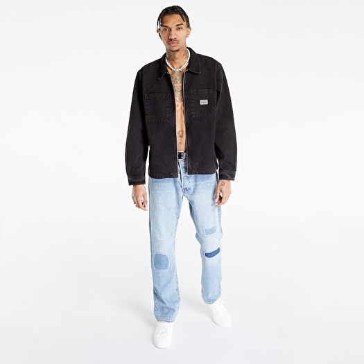 stussy 22aw Washed Canvas Zip Shirt