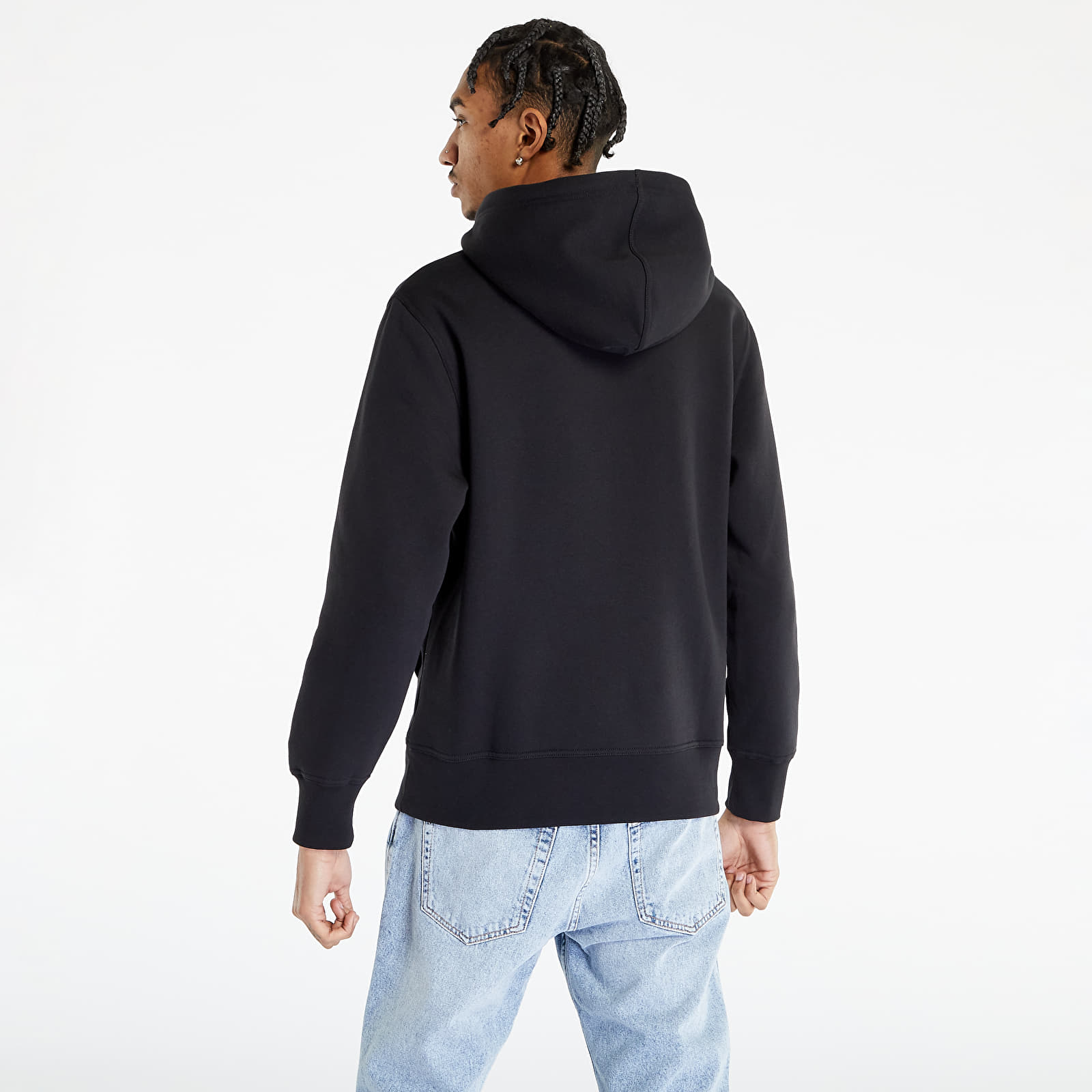 Hanorace Calvin Klein Jeans Transparent Stripe Hoodie Black