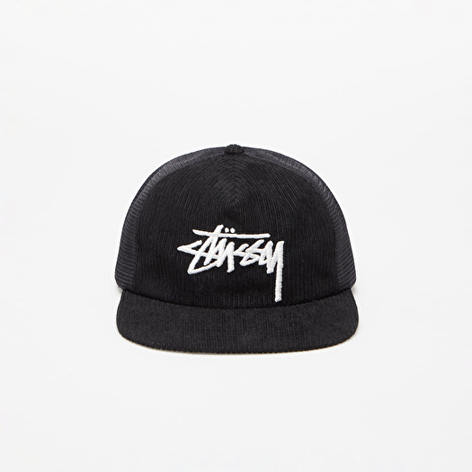 Stüssy Corduroy Trucker Cap Black | Footshop
