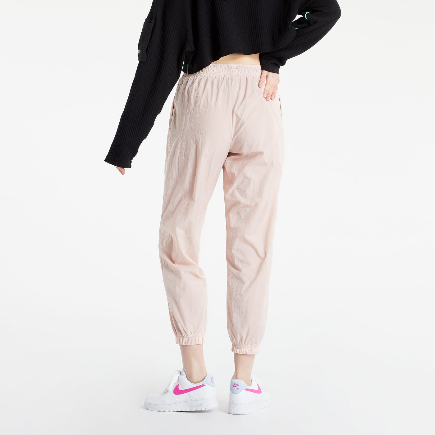 Šusťákové kalhoty Nike Sportswear Essential Easy Woven Pants Pink