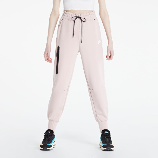 Tepláky Nike Sportswear Tech Fleece Essential High-Rise Pant Pink | Footshop