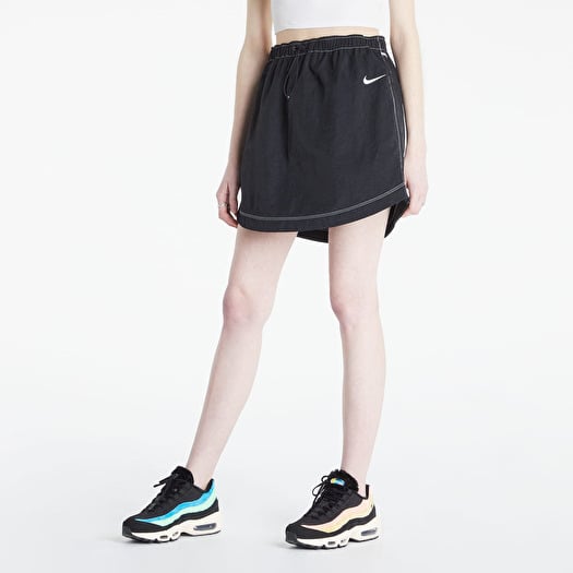 Krilo Nike Sportswear Swoosh Women's Woven High-Rise Skirt Black