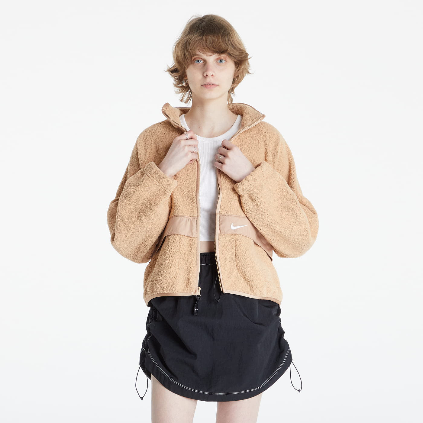 Jacken Nike Sherpa Fleece Jacket Beige