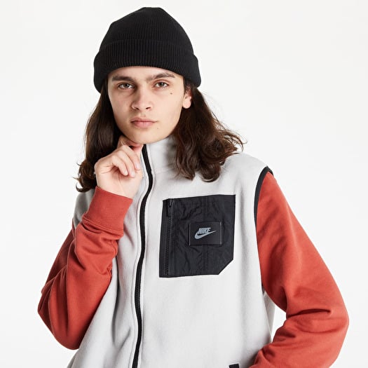 Nike Polar Fleece Vest Grey Black Footshop
