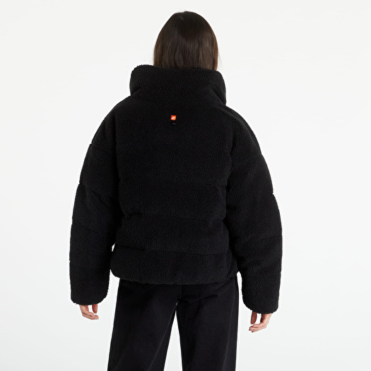 black nike sherpa jacket