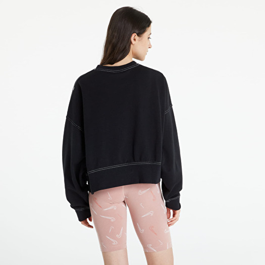 nike black cropped sweater
