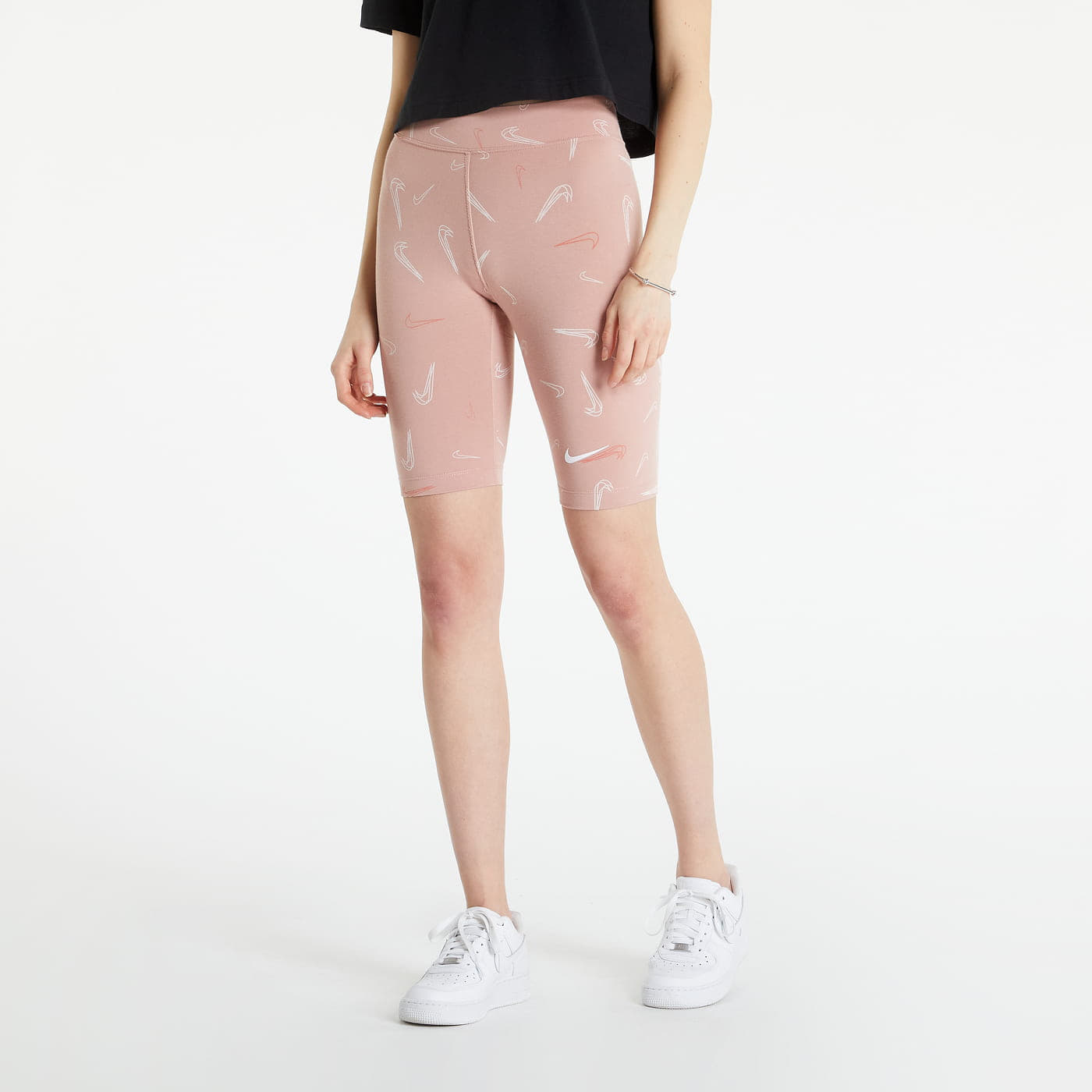 Pink nike sales biker shorts