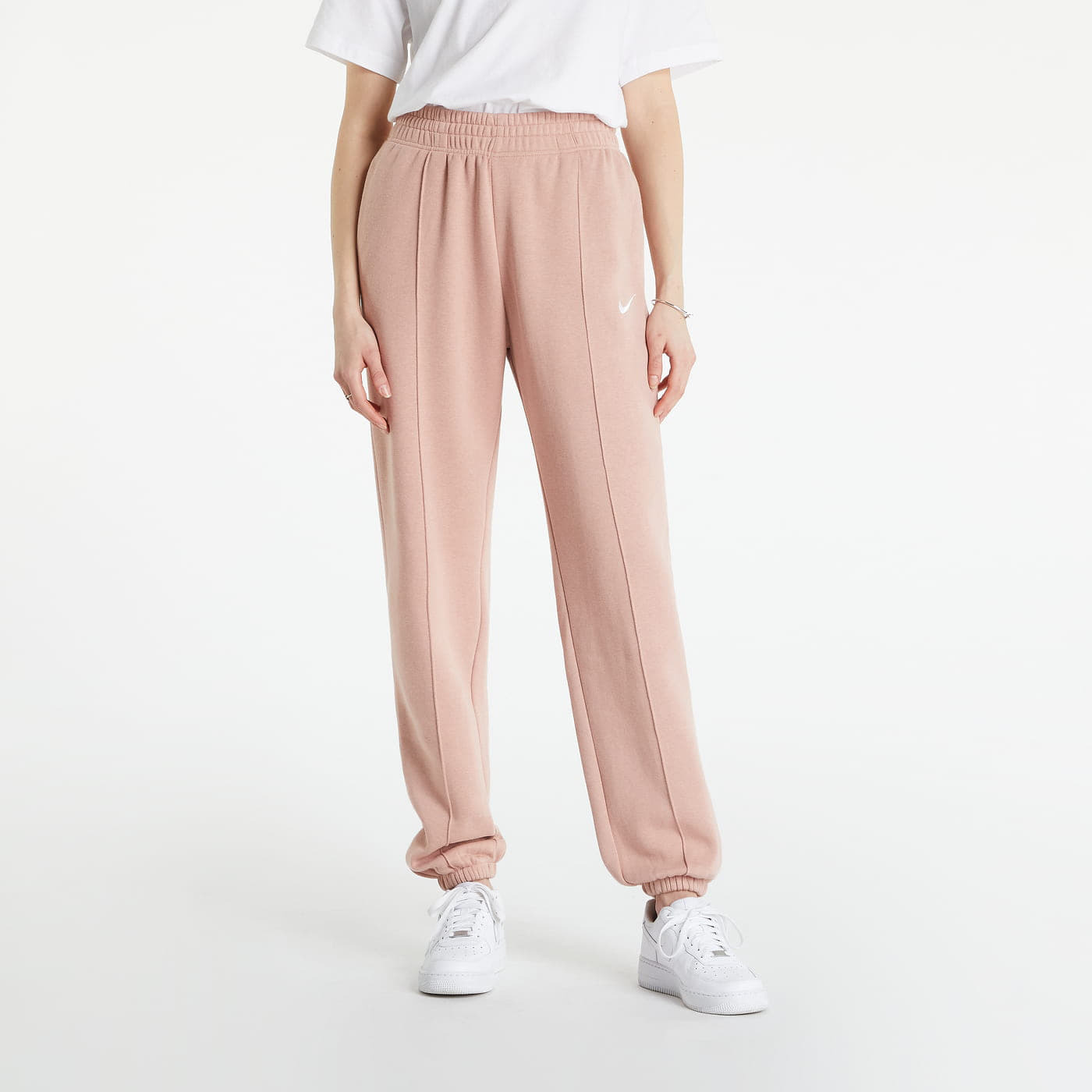 Levně Nike Sportswear Essential Collection Women's Fleece Trousers Pink