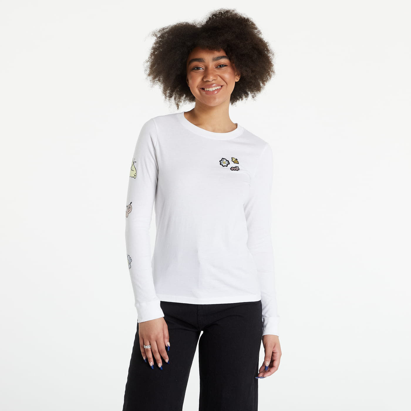 Levně Nike Long Sleeve T-Shirt White