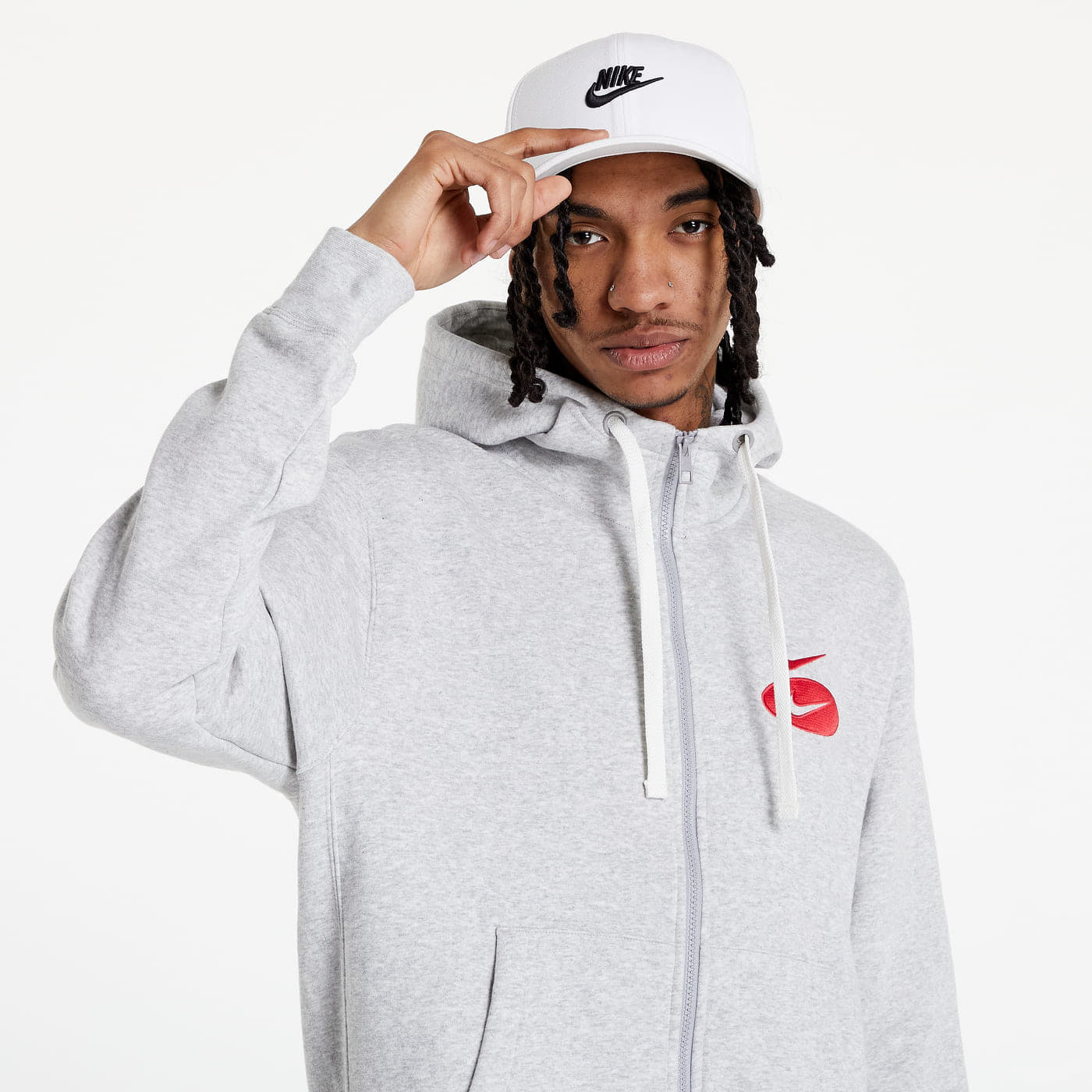 Kapucnis pulóverek és pulcsik Nike Swoosh League Brushed Back Fleece Hoodie Grey