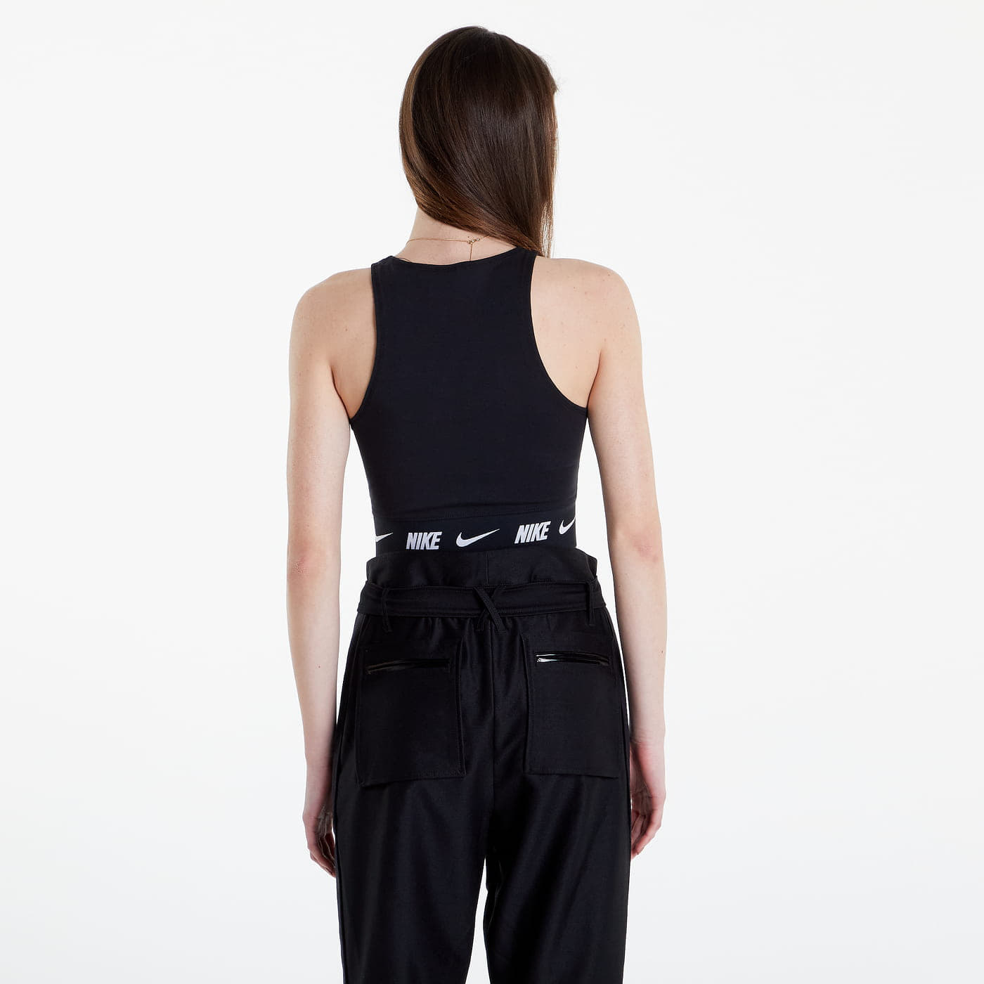 Topy Nike NSW Crop Tape Top Black