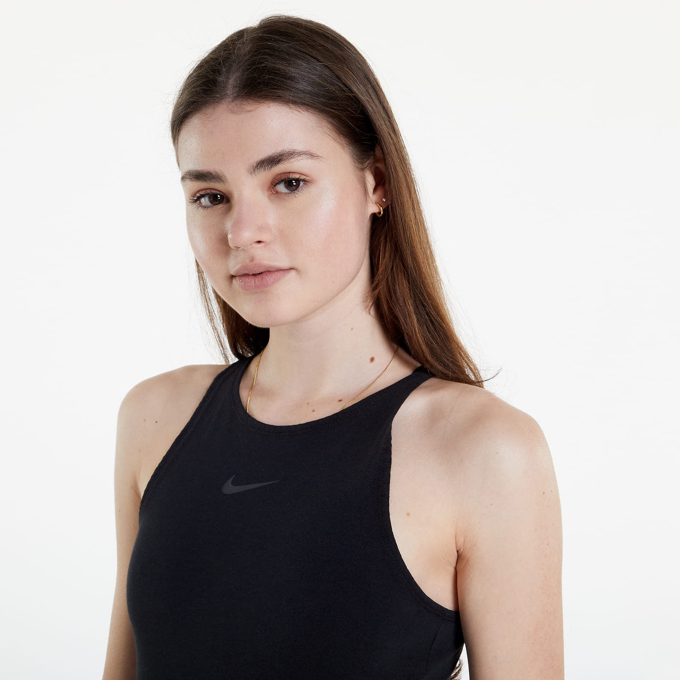 Topy Nike NSW Crop Tape Top Black