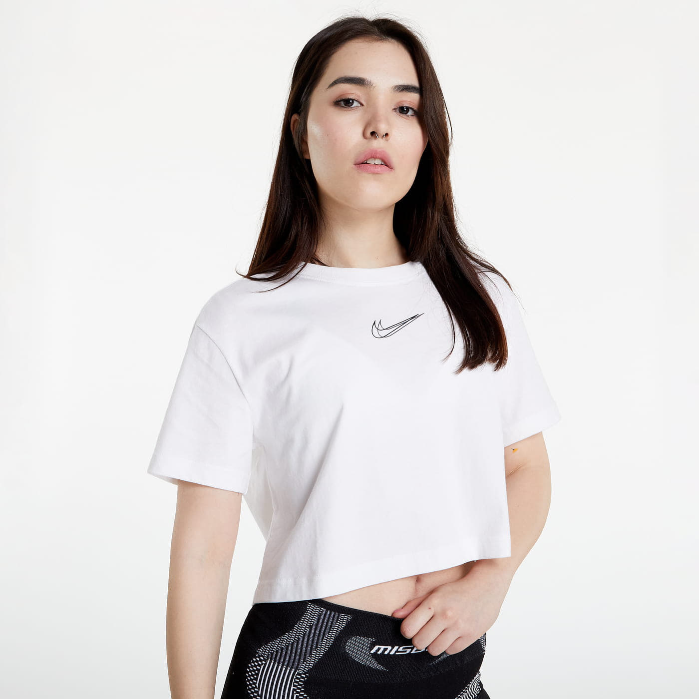 T shirts Nike Cropped Dance T Shirt White Footshop