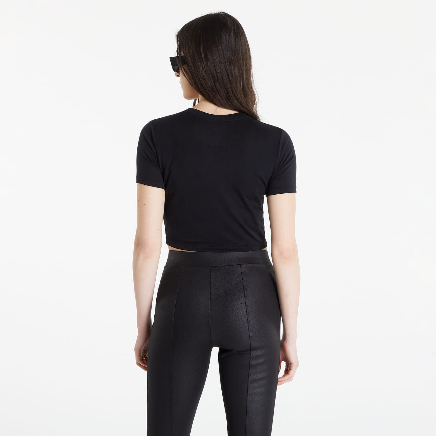 Koszulki Nike NSW Oversized Slim Crop Tee Black