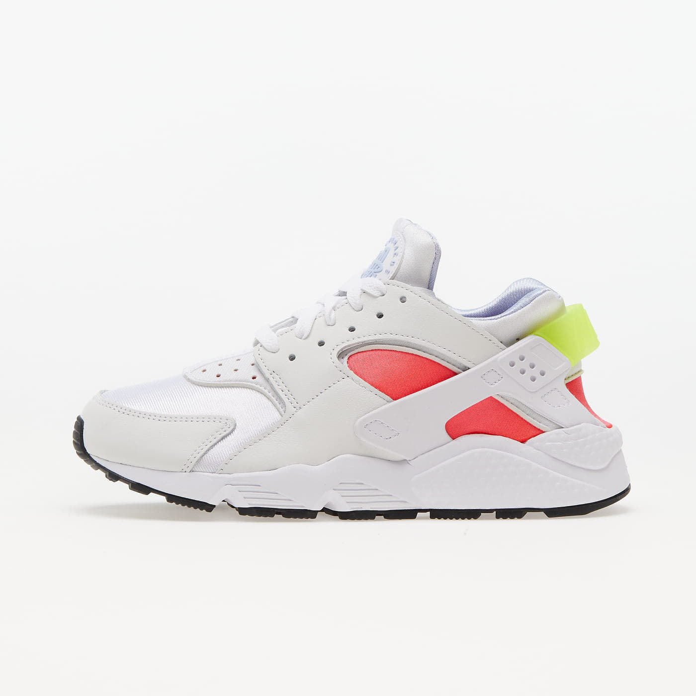 Zapatillas mujer Nike W Air Huarache White/ Volt-Bright Crimson-Black