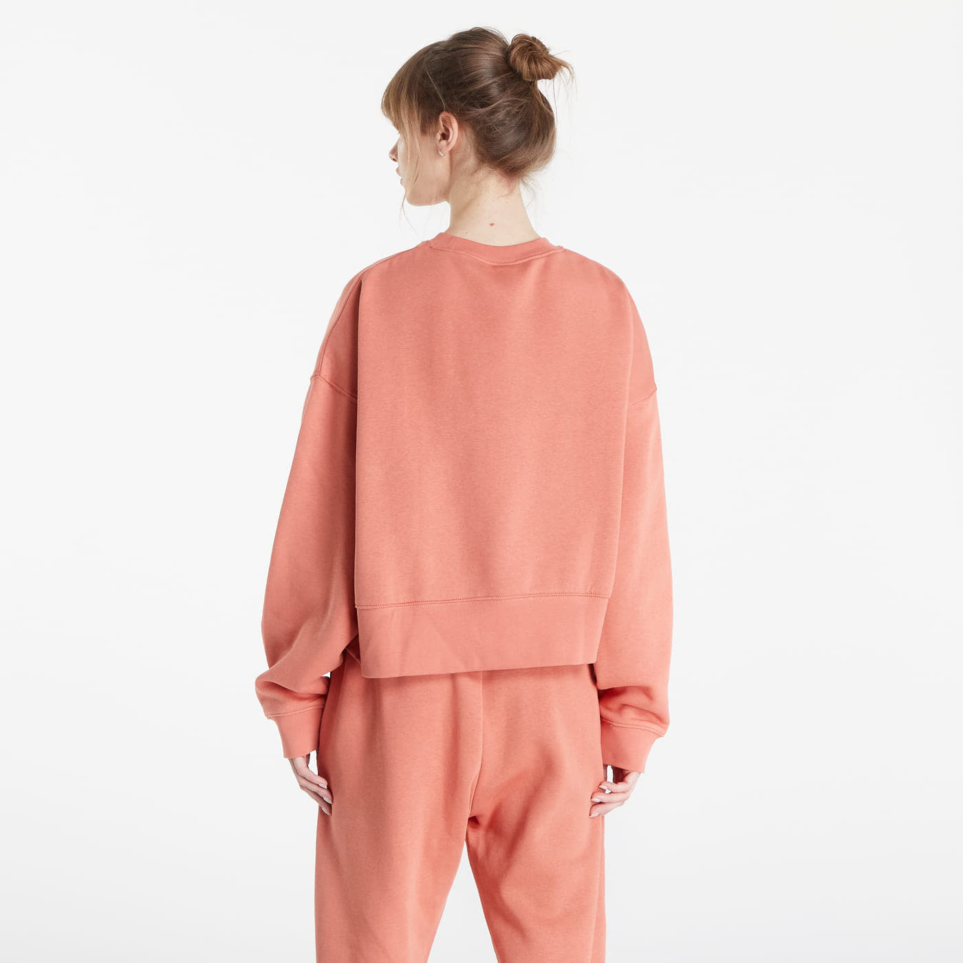 Φούτερ Nike NSW Essential Clctn Fleece Oversized Crew Madder Root/ White