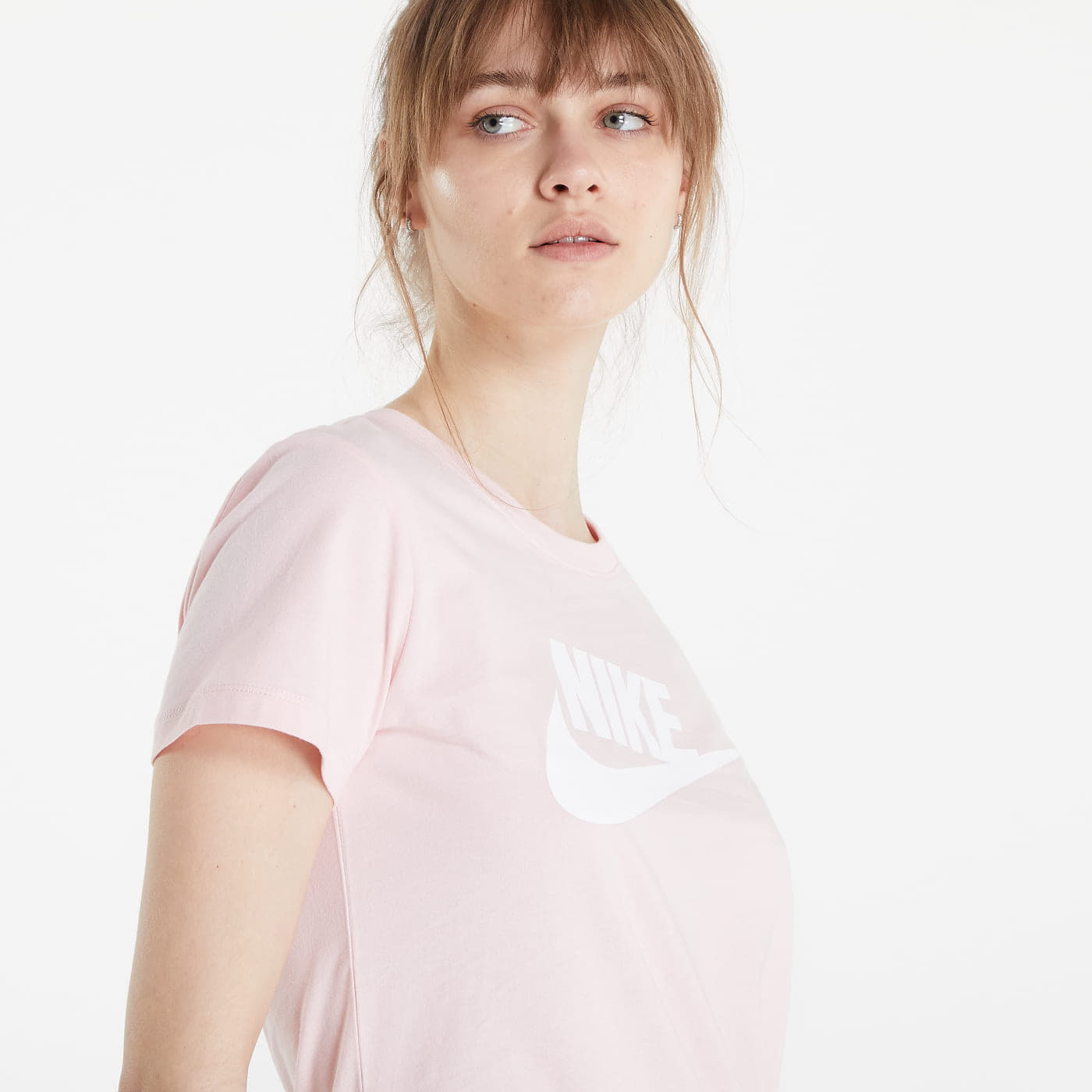Tricouri  Nike NSW Essential Icon Futur Short Sleeve Tee Atmosphere/ White