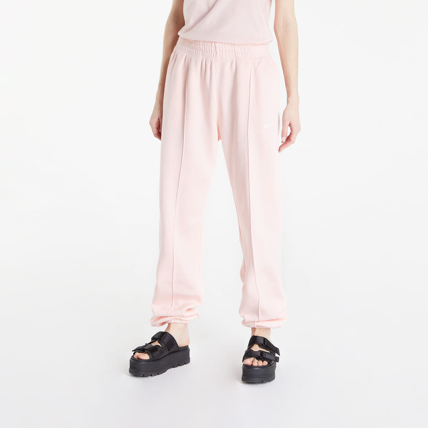 Pantaloni della tuta  Nike NSW Essential Clctn Fleece Medium-Rise Pants Atmosphere/ White