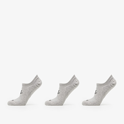 Nogavice Nike Everyday Plus Cushioned Footie 3-Pack Socks Dark Grey Heather/ Black