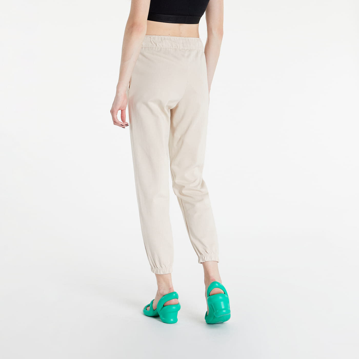 Jogginghosen Nike NSW Jersey Easy Joggers Sanddrift/ White